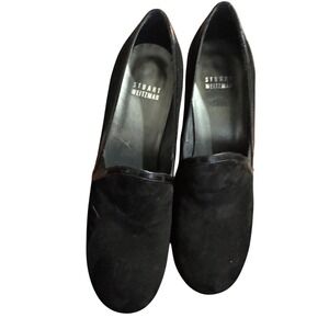 Stuart Weitzman‎ Womens Black Suede Pumps